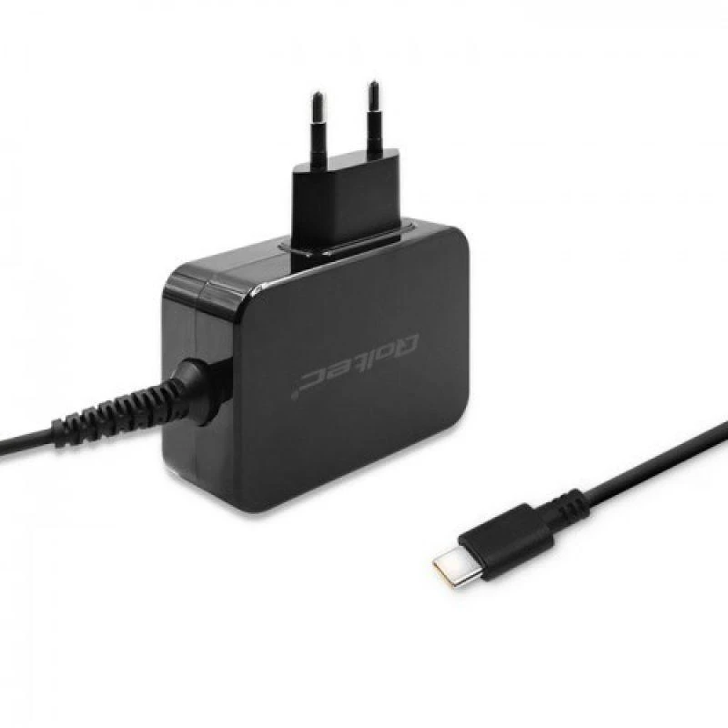 QOLTEC 51024 Charger 65W / 5-20V / 3-3.25A / USB type C / PD / Juodas