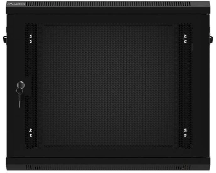 Lanberg pakabinama spintelė 19" 9U 600X450 juoda perforuotos durys