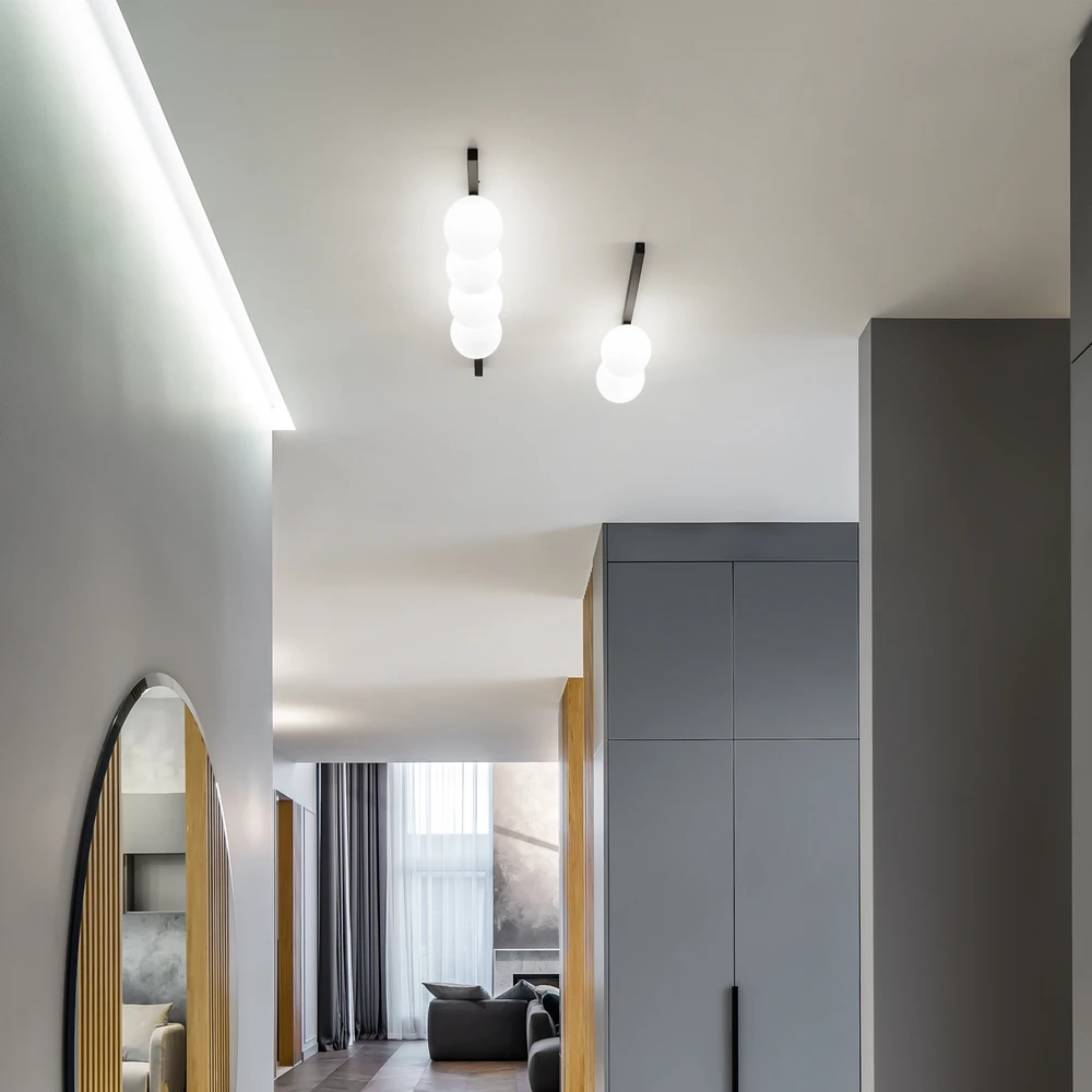 Lubinis šviestuvas Ideal Lux Sieninis/lubų šviestuvas BINOMIO, G9, juodas, 310671