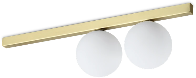 Lubinis šviestuvas Ideal Lux Sieninis/lubų šviestuvas BINOMIO, G9, žalvario sp., 328447