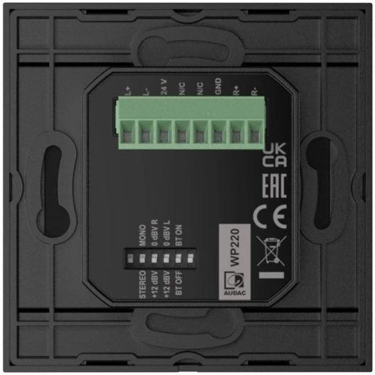 Sieninis modulis AUDAC WP220/B, „Bluetooth“, juodas