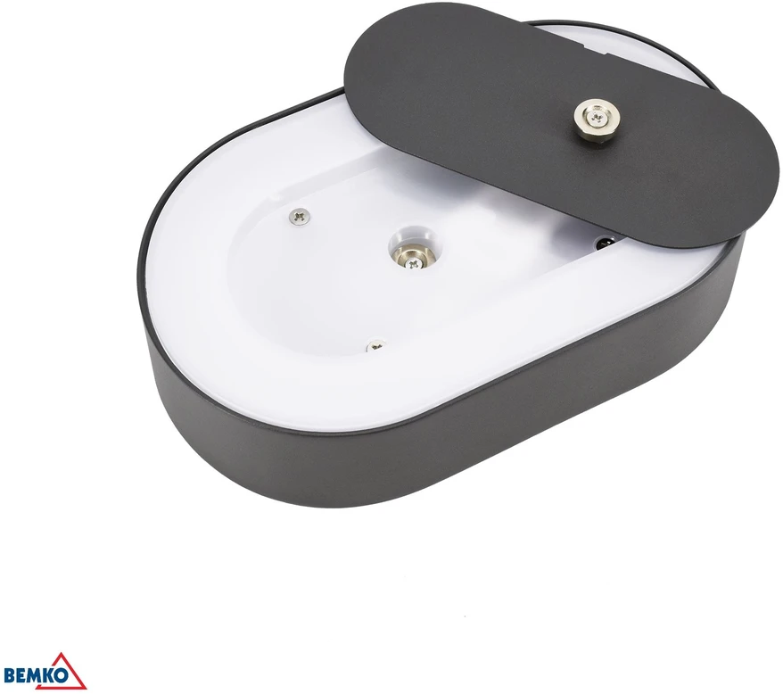 Sieninis šviestuvas Bemko 10W LED sieninis fasado šviestuvas VALIT, grafito sp., 3000K, IP65, 120°