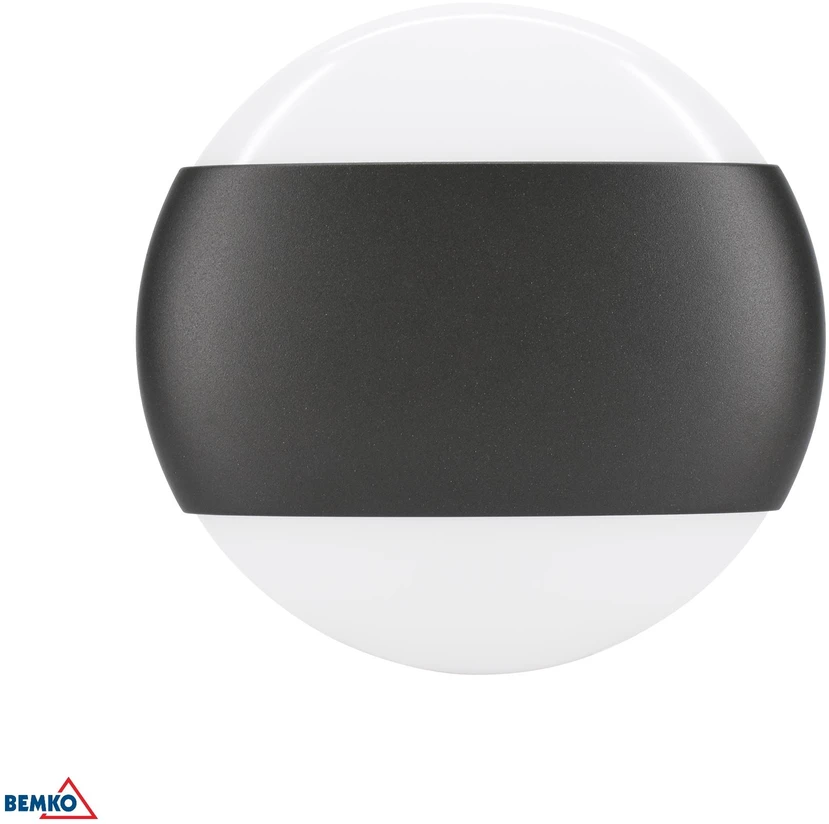 Sieninis šviestuvas Bemko 10W LED sieninis fasado šviestuvas VALANT, grafito sp., 3000K, IP65