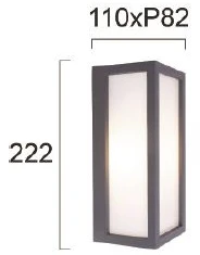 Sieninis šviestuvas 10W LED sieninis fasado šviestuvas SONDER, tamsiai pilkas, 3000/4000/6500K, IP54, 4310100