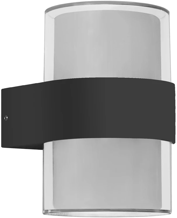 Sieninis šviestuvas 10W LED sieninis fasado šviestuvas MARTI, juodas, 3000K