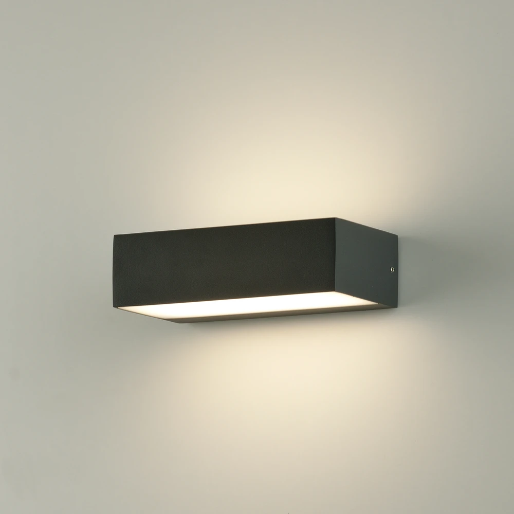 10W LED sieninis fasado šviestuvas DRACO, antracito sp., 3000K, dimeriuojamas, IP65, A2070000GRDT