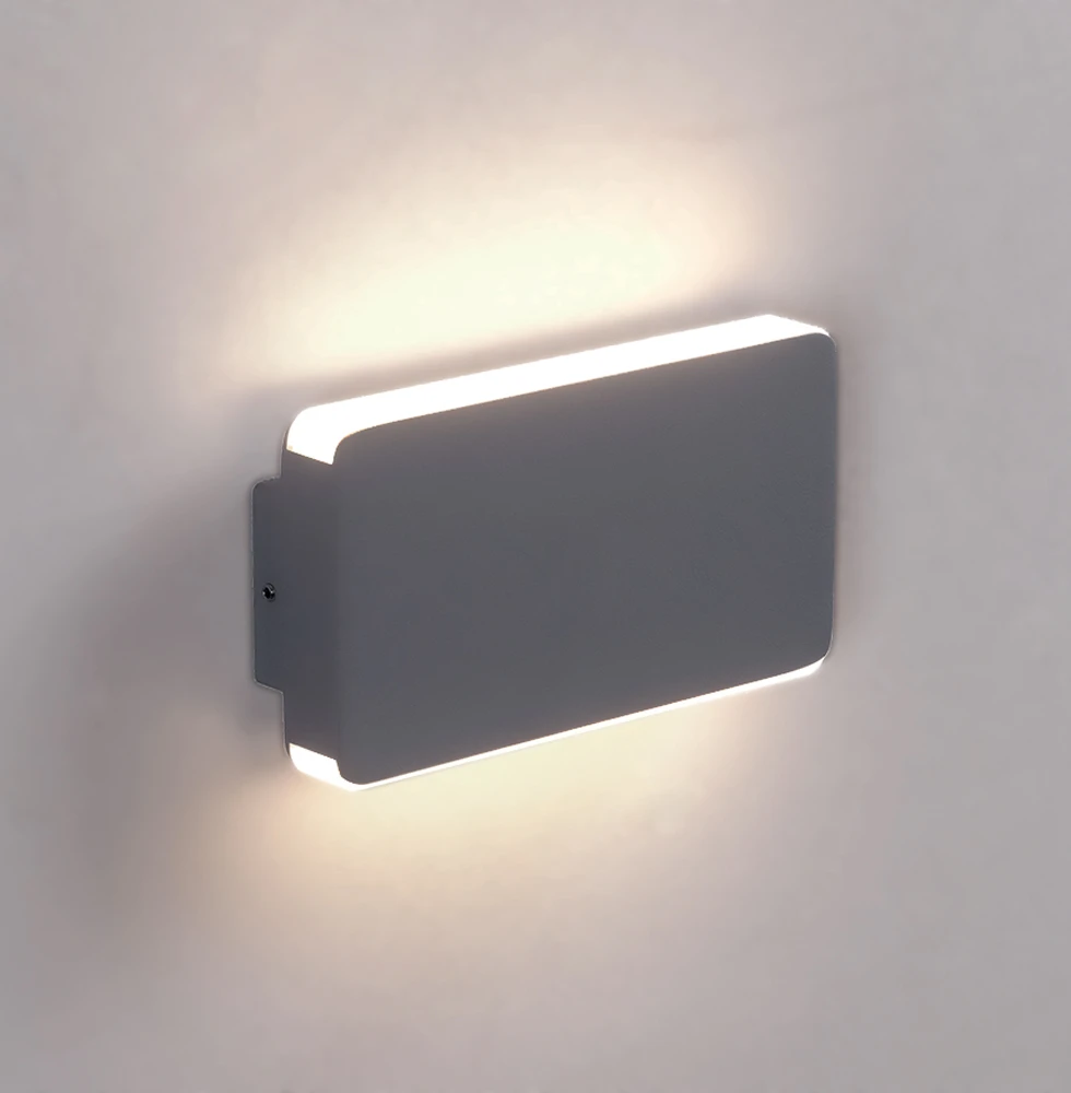 10W LED sieninis fasado šviestuvas TILLY, tamsiai pilkos/baltos sp., 3000K, IP65, 4353300