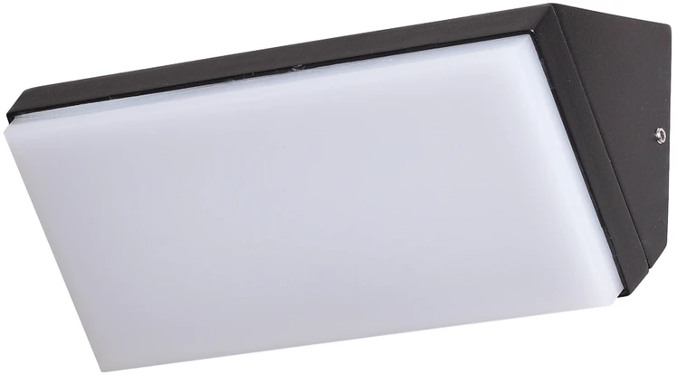 Pakabinamas šviestuvas 10W LED sieninis fasado šviestuvas NAVE 4K, juodas, 4000K
