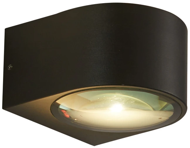 Pakabinamas šviestuvas 10W LED sieninis fasado šviestuvas PESARO 4K, juodas, 4000K