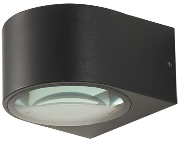 Pakabinamas šviestuvas 10W LED sieninis fasado šviestuvas PESARO 3K, juodas, 3000K