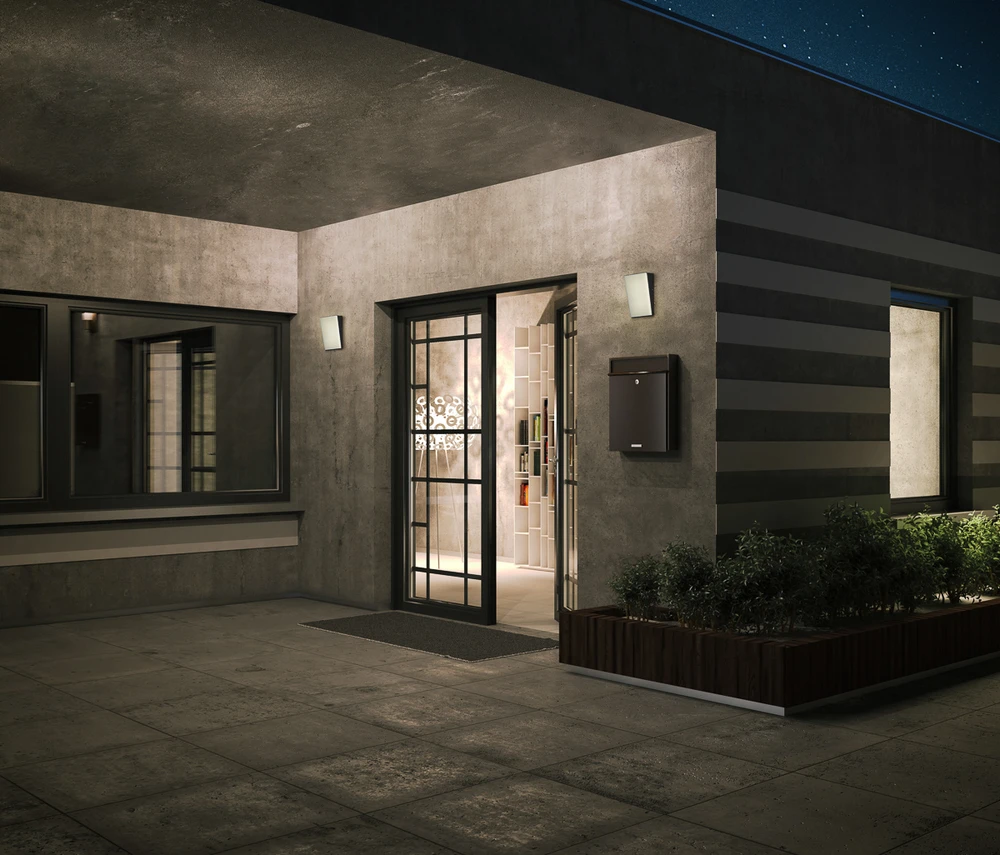 Pakabinamas šviestuvas 10W LED sieninis fasado šviestuvas FAMA 3K, juodas, 3000K