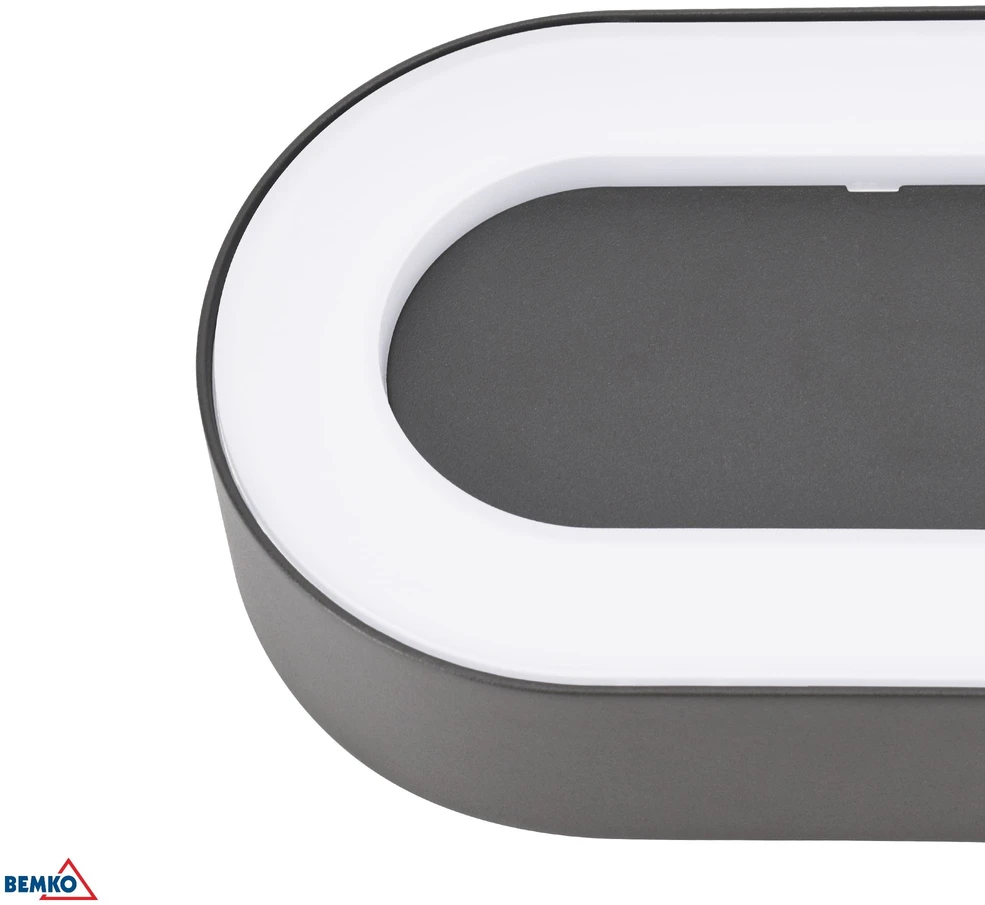 Sieninis šviestuvas Bemko 10W LED sieninis fasado šviestuvas VALIT, grafito sp., 3000K, IP65, 120°