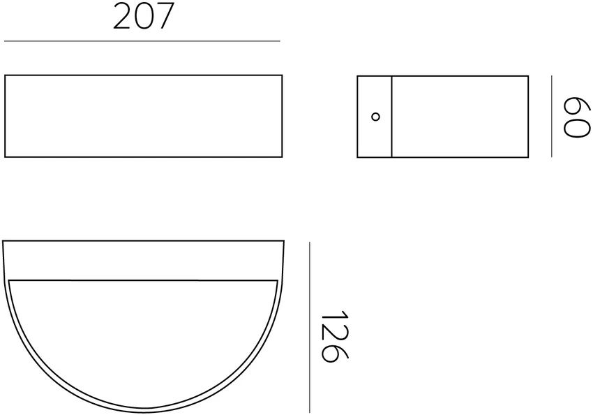 10W LED sieninis fasado šviestuvas AYSEL, antracito sp., 3000K, dimeriuojamas, IP65, A2069000GRDT