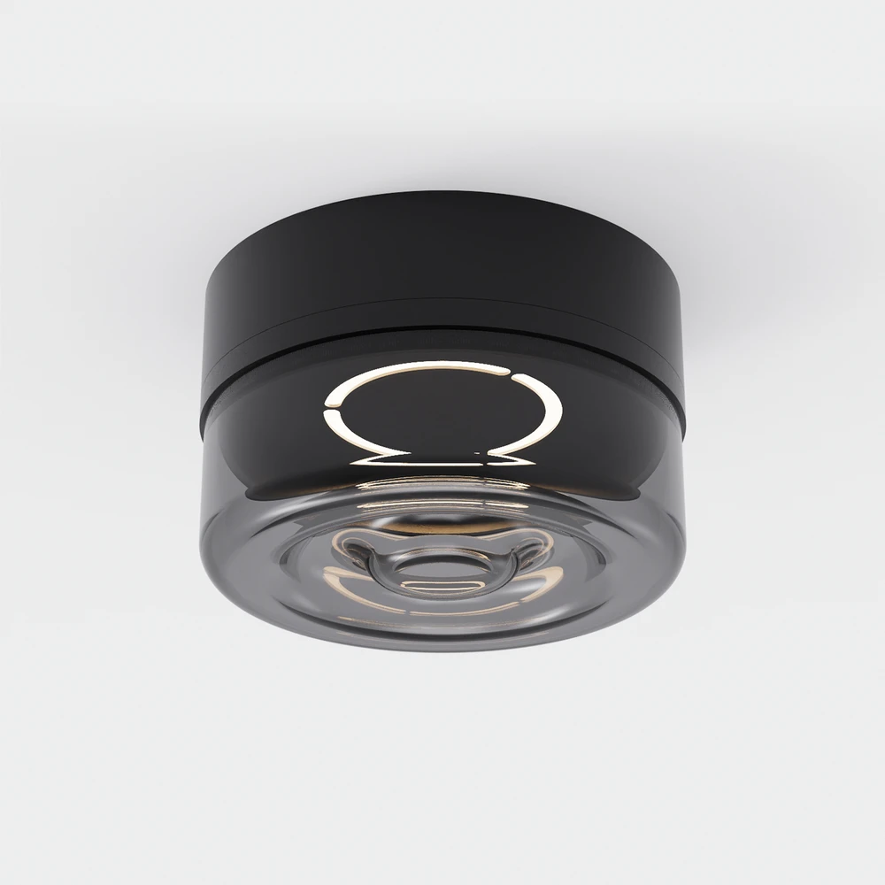 10W LED sieninis fasado šviestuvas ECLIPSE, juodos/dūmų sp., 2700K, IP65, A4029090N