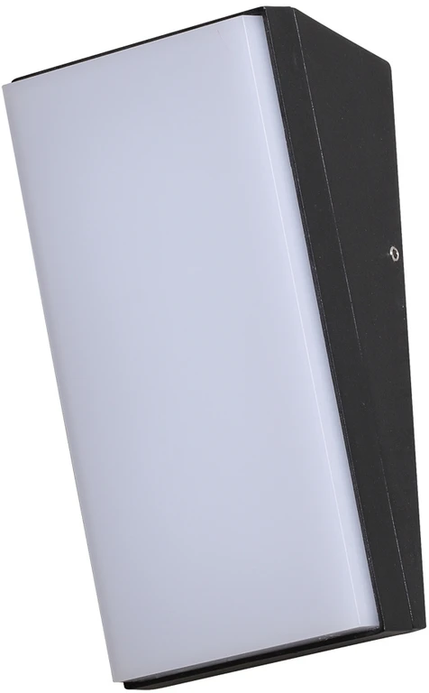 Pakabinamas šviestuvas 10W LED sieninis fasado šviestuvas FAMA 3K, juodas, 3000K