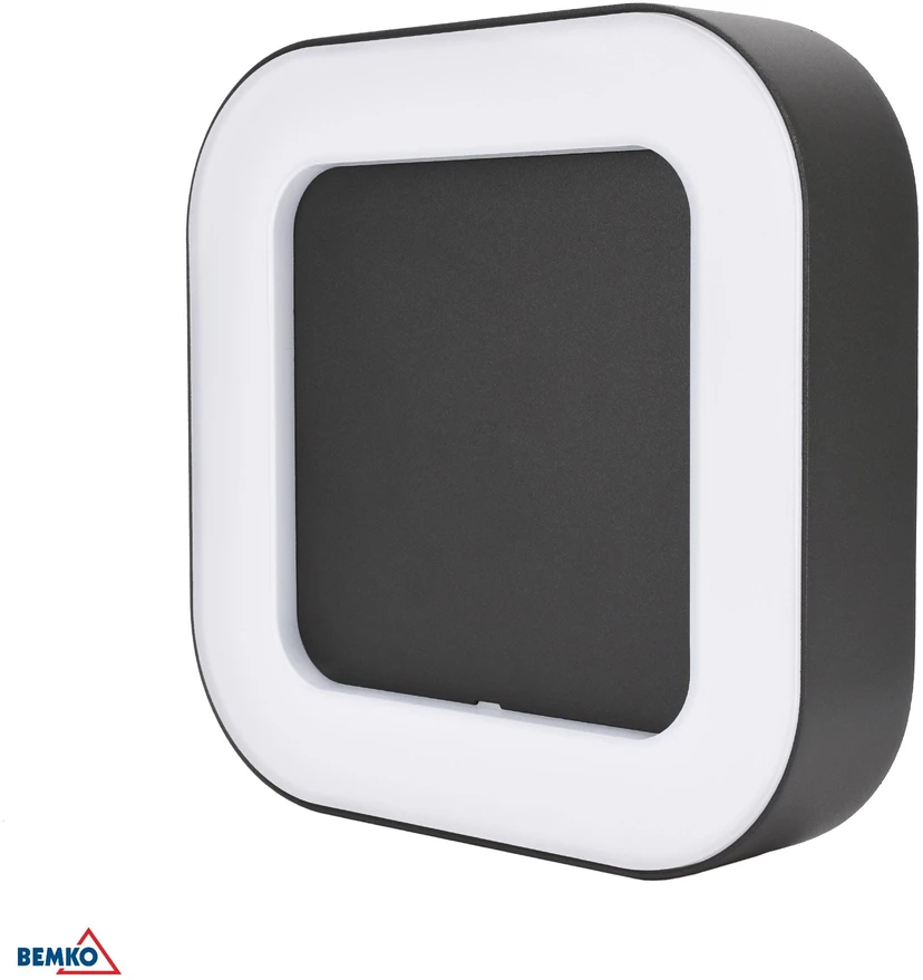 Sieninis šviestuvas Bemko 10W LED sieninis fasado šviestuvas VALIT, grafito sp., 3000K, IP65, 120°