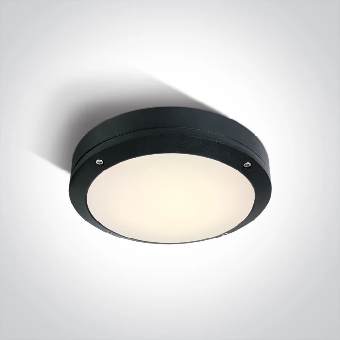 10W LED sieninis lauko šviestuvas, juodas, 3000K, 67442/B/W
