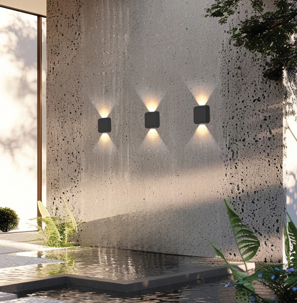 Sieninis šviestuvas 11W LED sieninis fasado šviestuvas KANSAS, tamsiai pilkas, 3000K, IP54, 4352800