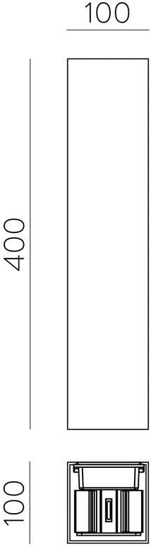11W LED sieninis fasado šviestuvas KENDO, aukso sp., 2700/3000K, IP65, A2032270O