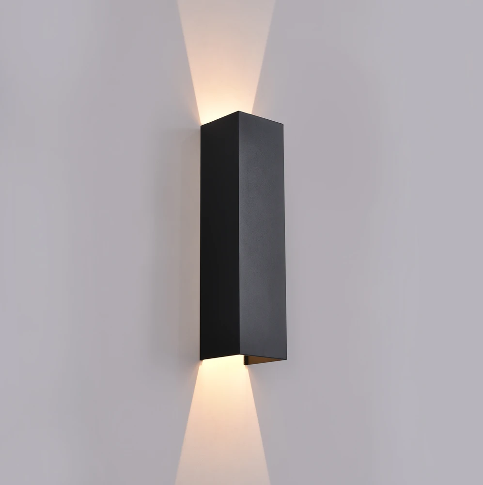 11W LED sieninis fasado šviestuvas KENDO, juodas, 2700/3000K, IP65, A2032270N