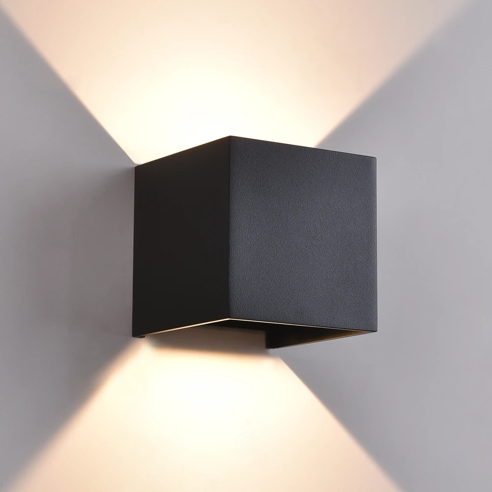 11W LED sieninis fasado šviestuvas KENDO, juodas, 2700/3000K, IP65, A2032070N