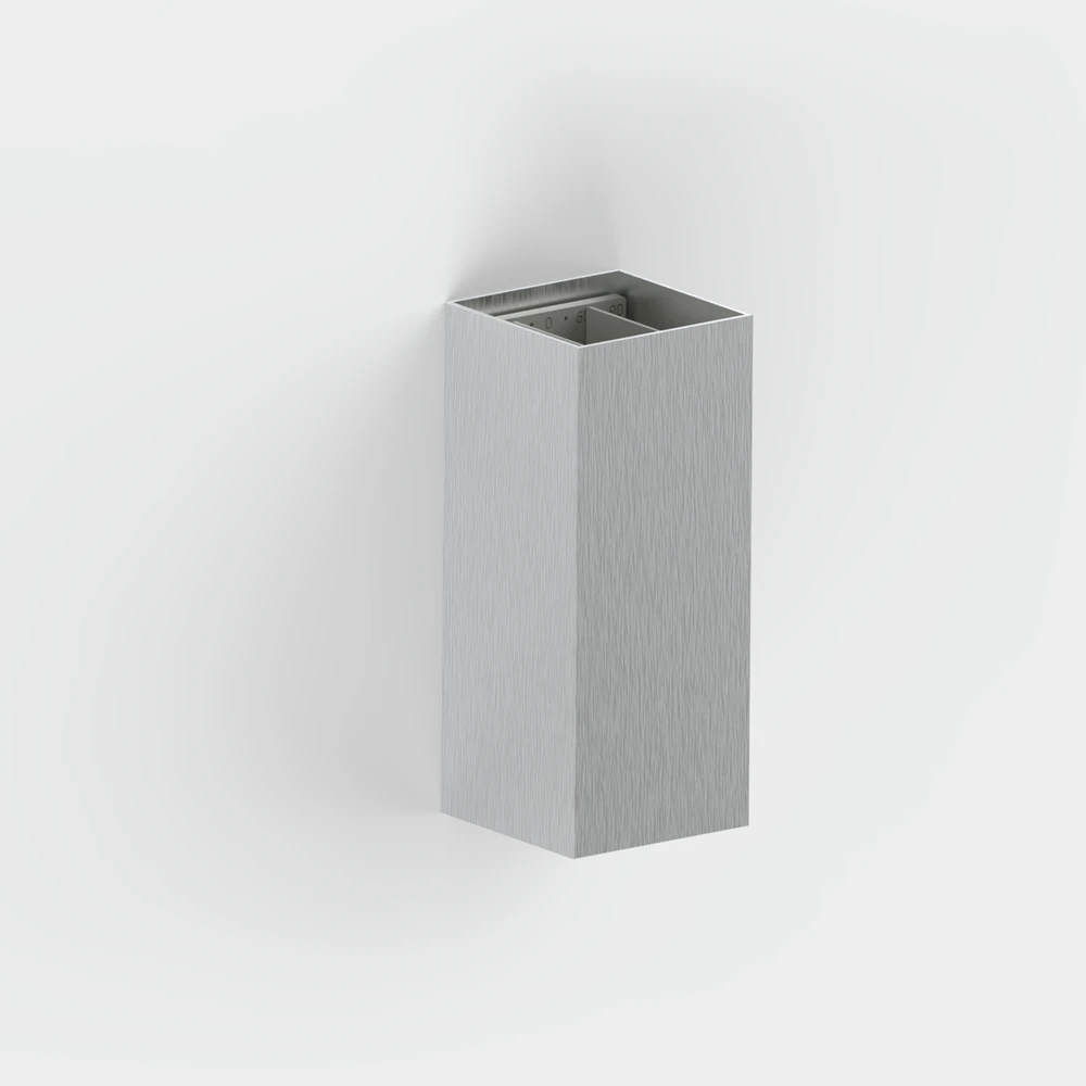 11W LED sieninis fasado šviestuvas LUMO, šlifuoto aliuminio sp., 2700/3000K, IP65, A4006070AL