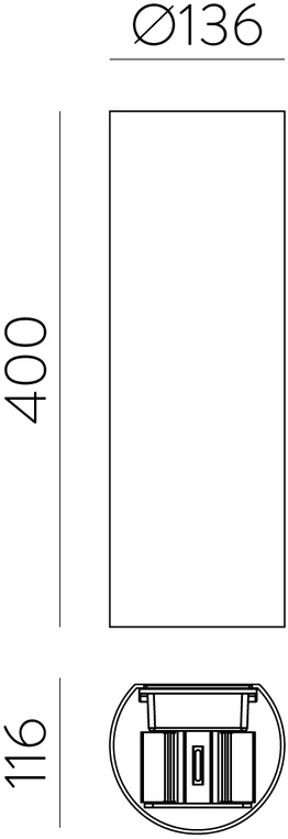 11W LED sieninis fasado šviestuvas KOWA, baltas, 2700/3000K, IP65, A2033270B