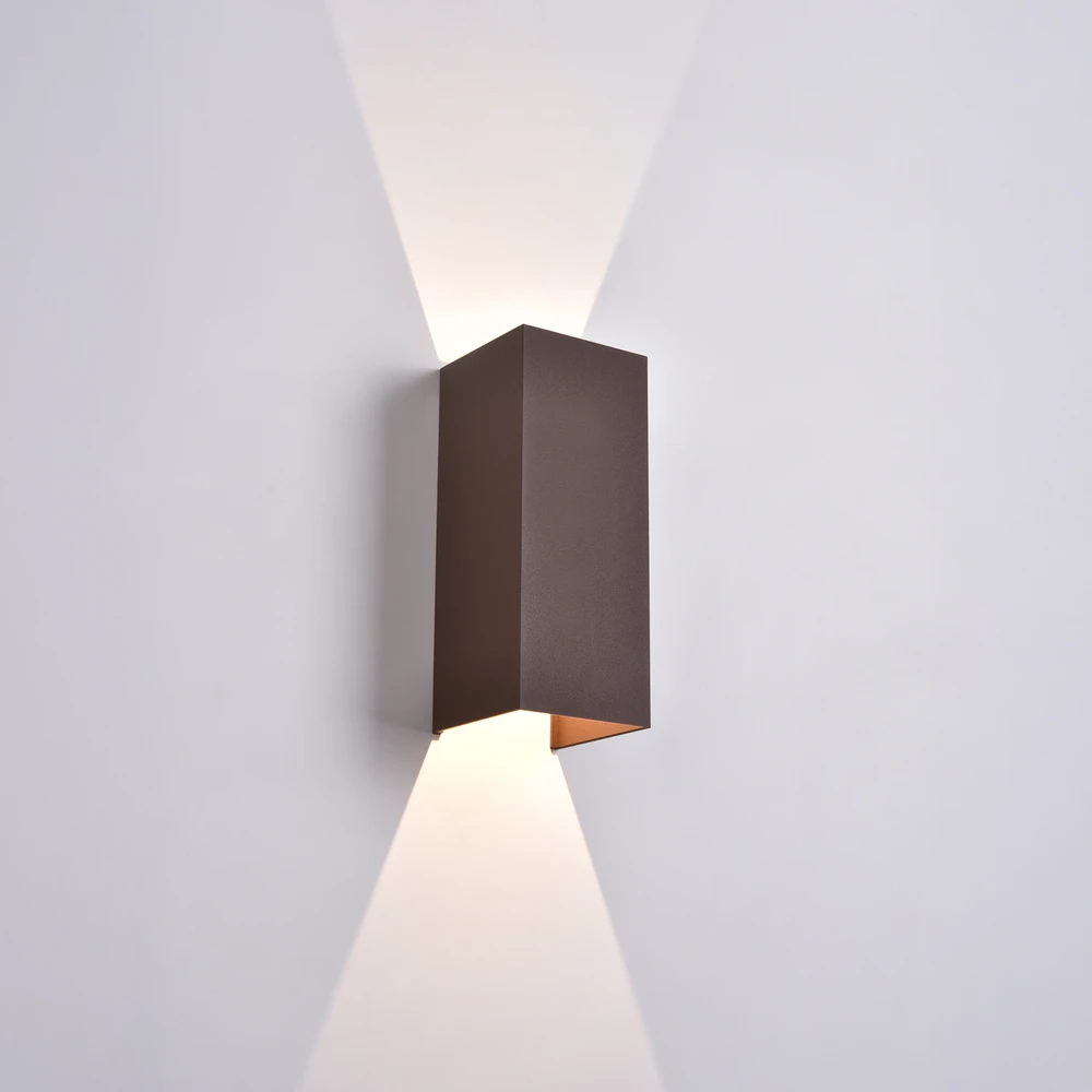 11W LED sieninis fasado šviestuvas KENDO, rūdžių sp., 2700/3000K, IP65, A2032170M