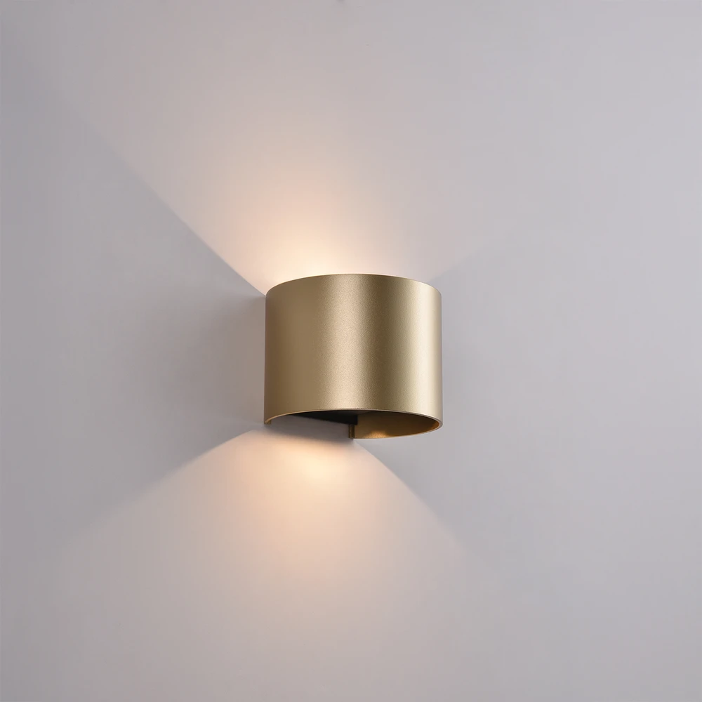 11W LED sieninis fasado šviestuvas KOWA, aukso sp., 2700/3000K, IP65, A2033070O