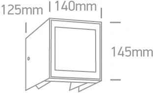 11W LED sieninis lauko šviestuvas, antracito sp., 3000K, 67440A/AN/W