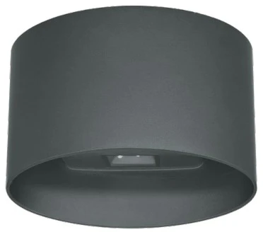 Sieninis šviestuvas 11W LED sieninis lauko šviestuvas TEMPO, tamsiai pilkas, 3000K, IP54, 4295000