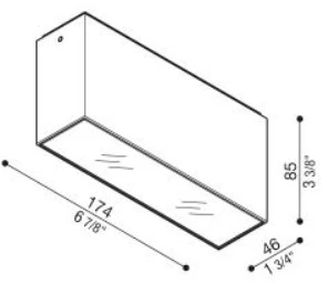 12,5W LED paviršinis šviestuvas KURA TOP X5, tamsiai pilkas, 3000K, 52°