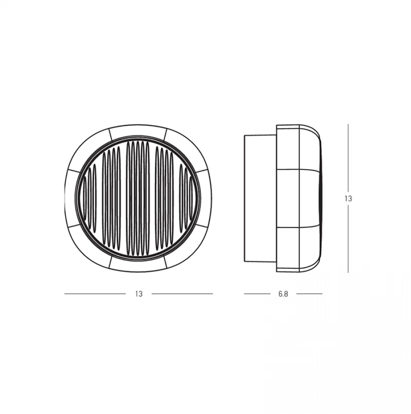 12W LED lauko plafonas, žalios/juodos sp., 3000K, dimeriuojamas, IP65, E493