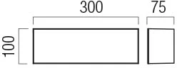 12W LED paviršinis lauko šviestuvas KODIAK, baltas, 3000K, IP65, 90328