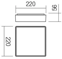 12W LED paviršinis lauko šviestuvas MARINA, tamsiai pilkas, 3000K, IP65, 90157
