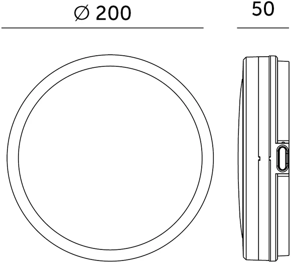 12W LED paviršinis šviestuvas NAIROS PREMIUM G2, baltas, 3000K/4000K/6500K, su judesio davikliu