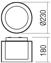 12W LED paviršinis šviestuvas NAJI, chromo sp., 3000/4000K, IP44, 01-3286