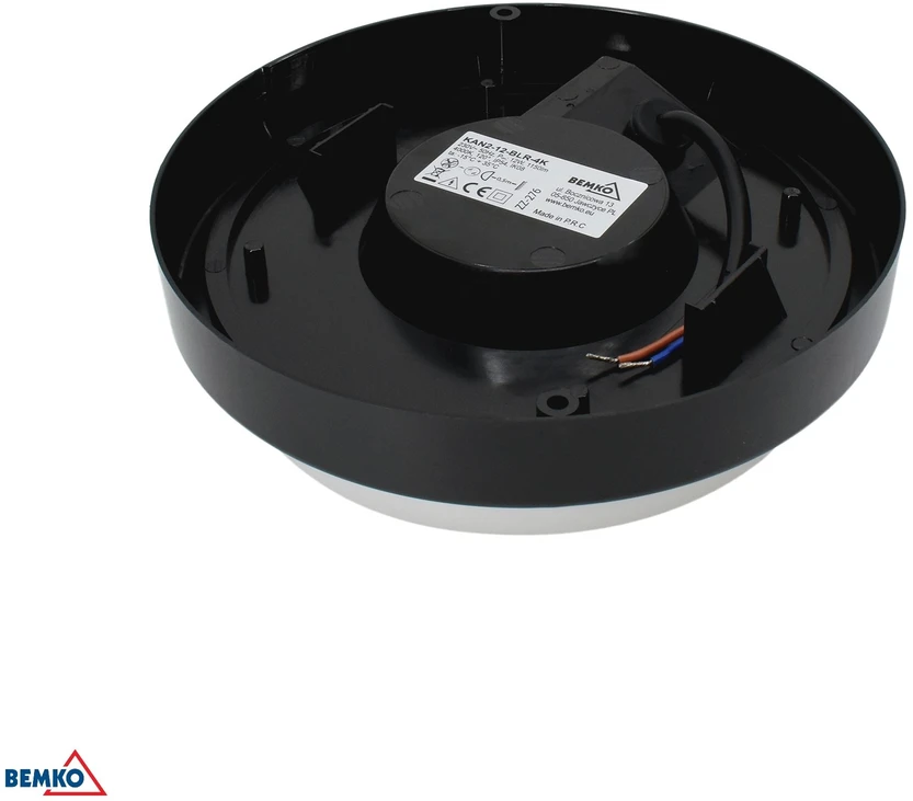 Lubinis šviestuvas Bemko 12W LED plafonas KANLO, juodas, 4000K, IP54, 120°, su judesio davikliu