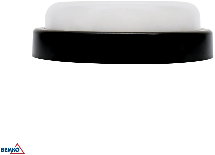 Lubinis šviestuvas Bemko 12W LED plafonas KANLO, juodas, 4000K, IP54, 120°, su judesio davikliu