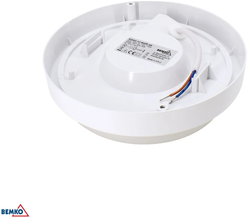 Bemko 12W LED plafonas KANLO, baltas, 4000K, IP54, 120°