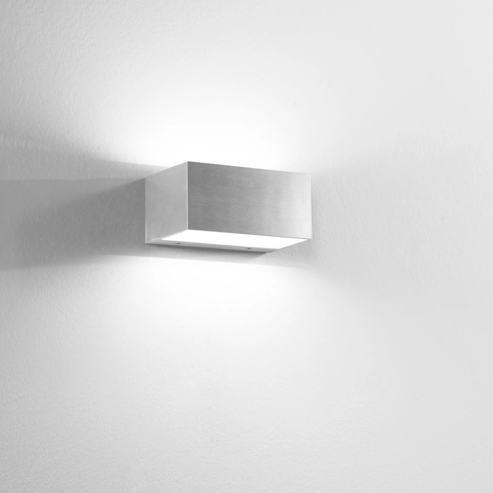 Sieninis šviestuvas 12W LED sieninis fasado šviestuvas TWIN, nikelio sp., CCT, IP54