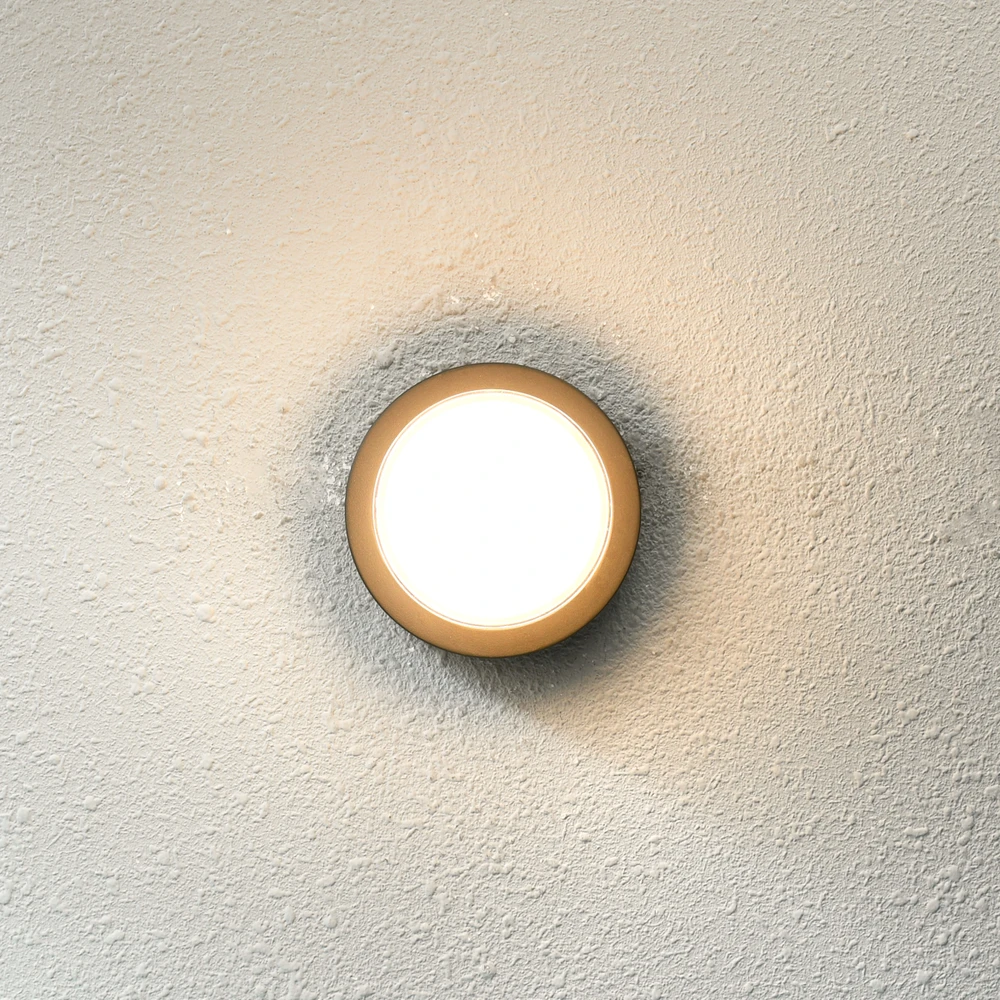 Sieninis šviestuvas 12W LED sieninis fasado šviestuvas ROSTA, juodas, 3000K