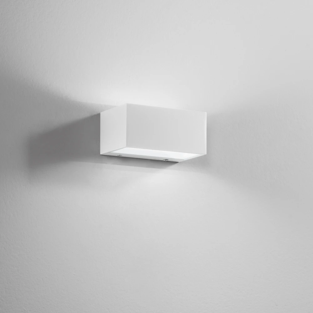 Sieninis šviestuvas 12W LED sieninis fasado šviestuvas TWIN, baltas, CCT, IP54