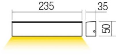 12W LED sieninis fasado šviestuvas OMNIA, tamsiai pilkas, 3000K, IP54, 90394