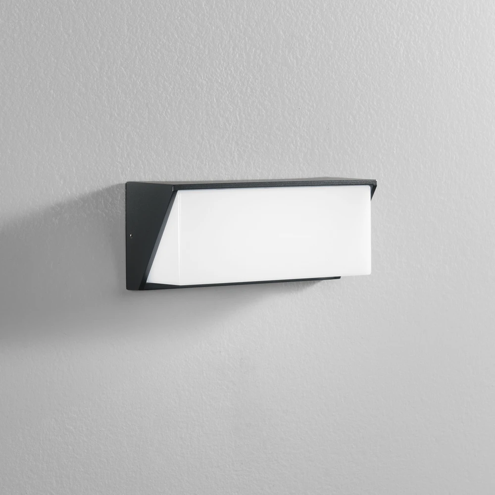 12W LED sieninis fasado šviestuvas LUXON, antracito sp., CCT, IP54
