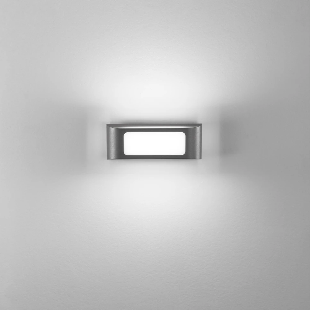 12W LED sieninis fasado šviestuvas DESERT, antracito sp., CCT, IP65