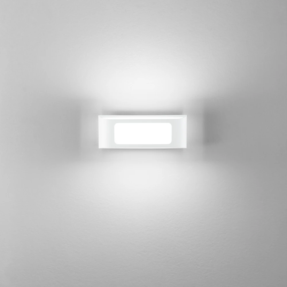 Sieninis šviestuvas 12W LED sieninis fasado šviestuvas DESERT, baltas, CCT, IP65