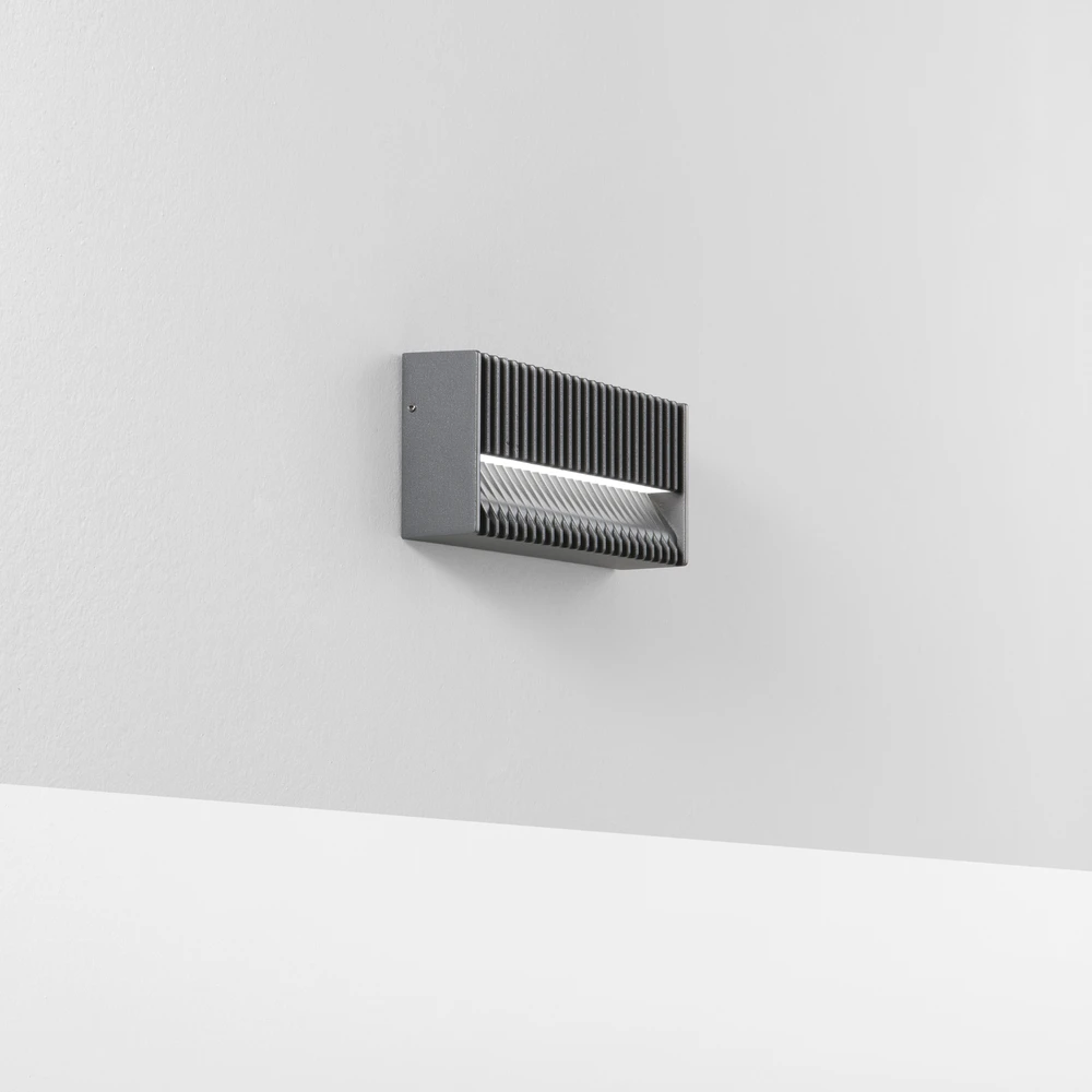 Sieninis šviestuvas 12W LED sieninis fasado šviestuvas LUMINA, antracito sp., IP65