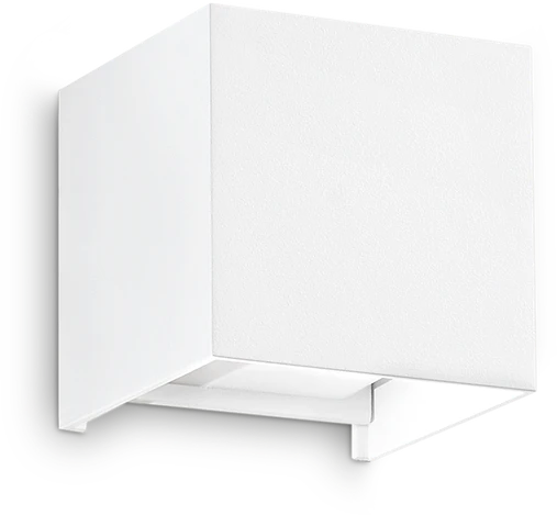 Sieninis šviestuvas Ideal Lux 12W LED sieninis fasado šviestuvas ATOM, baltas, 3000K, IP54, 313436