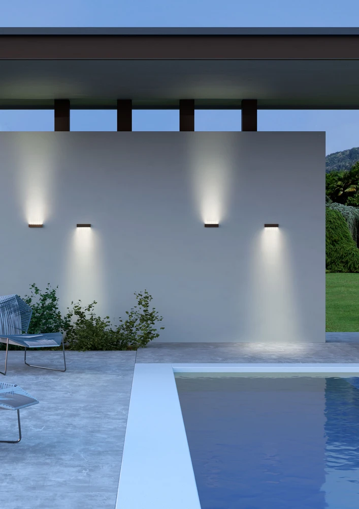 Sieninis šviestuvas 12W LED sieninis lauko šviestuvas OMNIA, tamsiai pilkas, 4000K, IP54, 90397